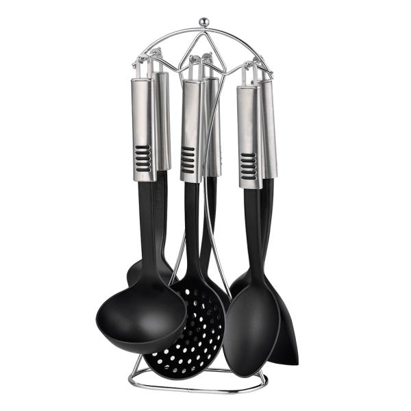 Home Kitchen Cooking Utensils Set with Nonstick Coating and High Temperature Resistance
