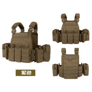 Quick-Release Tactical Vest - 1000D Polyester Combat Gear with MOLLE System,