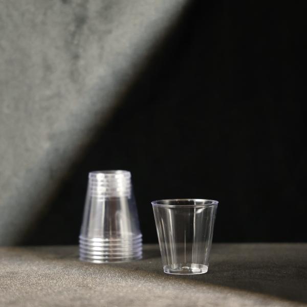 Quality Customized 2OZ PS Plastic Cups for Hot Cold Beverages Water Juice Wine with FDA / SGS Certification for sale