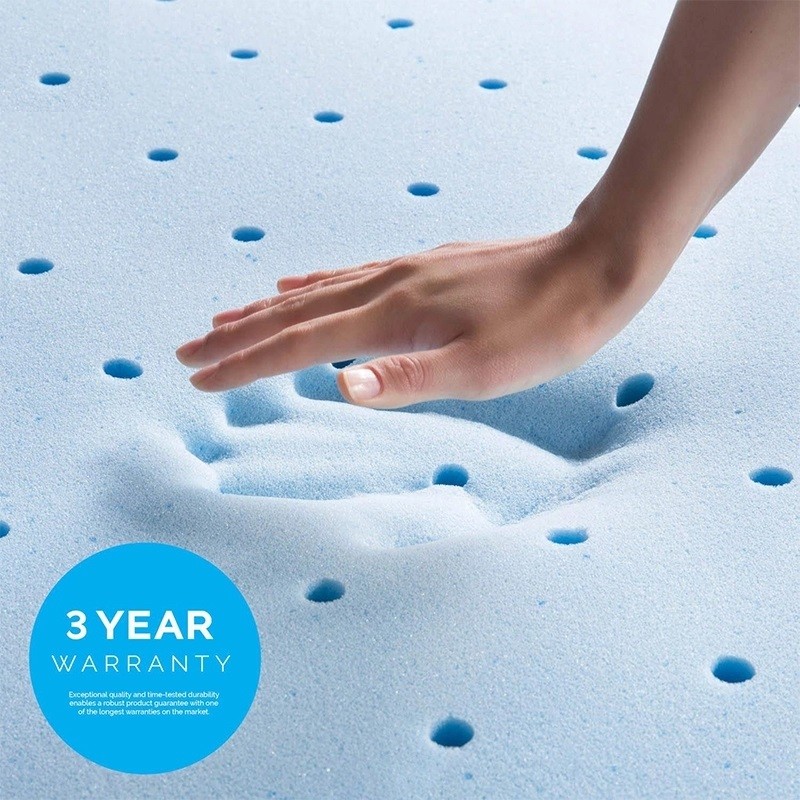 Buy cheap Durable Thick Foam Mattress Topper , Ventilable Blue Double Foam Mattress product