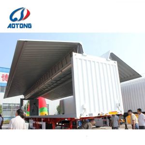Buy cheap Aotong Box Cargo Truck Wing Van Semi Trailer with Open Wing and 2" 50mm JOST King Pin from wholesalers