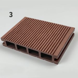 Outdoor Composite Lumber Decking Boards Fireproof Embossed Surface
