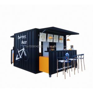 Buy cheap Fast Food Mini Pop-up Shop Cafe Shops Mobile Container Coffee Bar Houses with Modern Design Style and Aluminum Alloy Windows from wholesalers
