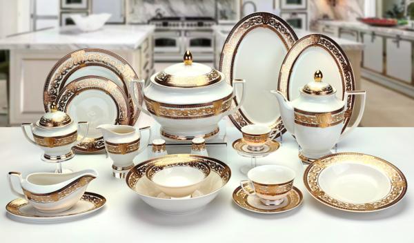 Dishwasher Safe Ceramic Top Dining Table Elegant Practical Ideal for Restaurants