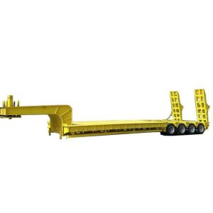 Buy cheap 150t Load Capacity Steel Four-Wire Eight-Axis Lowbed Trailer for Heavy-Duty Transport from wholesalers