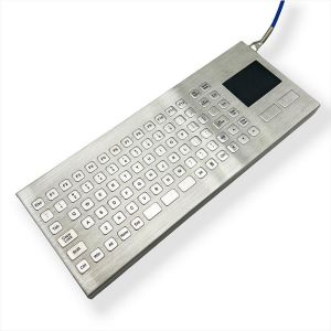 Buy cheap IP67 / IK07 Stainless Steel Keyboard integrate TouchPad waterproof dustproof Customized Industrial Metal Keyboard Mining Keyboard -40℃ from wholesalers