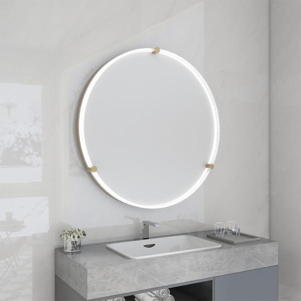 Eco Friendly Bathroom Mirror With Lights Customized For Home And Hotel