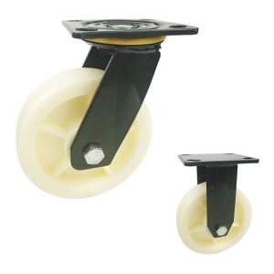 Buy cheap Polyethylene 150x42mm Heavy Duty Casters With Green Painted Bracket from wholesalers