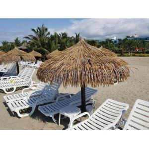 Buy cheap Grey Synthetic Thatch Roof Tiles for Garden 45*50cm and 30*45cm Realistic Appearance from wholesalers