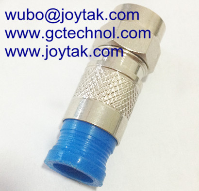 Quality F Compression Connector for RG59 Coaxial Cable indoor and outdoor CATV cable for sale