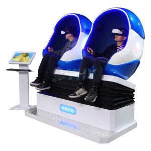 China Easy Operation 2 Seat 9d Vr Cinema Egg Shape 9d Cinema Virtual Reality Chair For Theme Park/amusement Park on sale