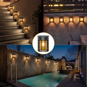 Buy cheap Solar Wall Lamp IP65 Waterproof Outdoor Solar Powered Led Garden Lights with 3.7V/1200MAH Battery from wholesalers