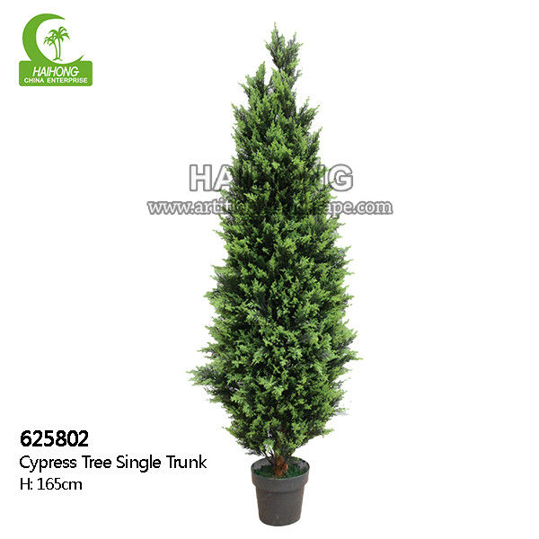 Buy cheap Handmade H165cm Artificial Cypress Trees Outdoor With Single Trunk from wholesalers
