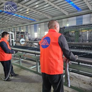 Stranded Galvanised Coated Woven Gabion Wall For Slope Protection And Landscape