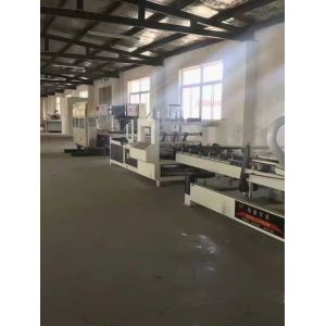 Iso 380v Carton Folding And Gluing Machine With Stacker