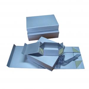 Buy cheap Recyclable Foldable Paper Box flat fold rigid box For Wine Packaging product