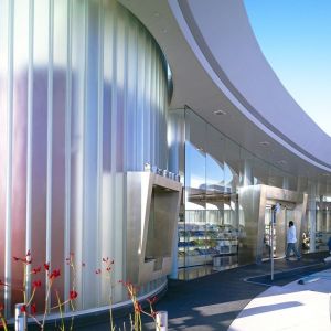 Buy cheap 6mm U Shape Tempered Clear Frosted Glass Curtain Facade With Interlining Drawings from wholesalers