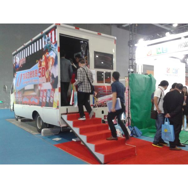 Quality Entertainment Pendular Mobile 5D Cinema Theater With Dynamic Seats for sale