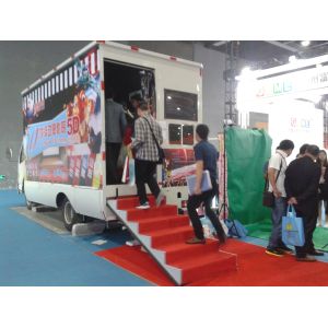 Buy cheap Entertainment Pendular Mobile 5D Cinema Theater With Dynamic Seats from wholesalers