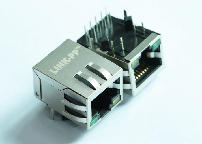 Buy cheap ARJM11A1-805-KB-ER2-T 2.5G Base-T RJ45 Female Modular Jack With LEDs from wholesalers