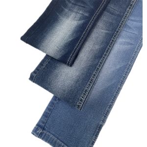 China Vertical Bamboo Yarn Stretch 65%Cotton Denim Fabric  10.5oz For Lady Jeans on sale
