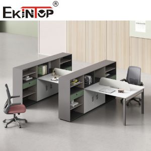 Buy cheap Demountable Cubicles Office Workstation Partition Writing Computer Table For 2-8 Person from wholesalers