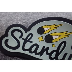 Buy cheap Eco - Friendly Stick On Handmade Rubber Logo Patches from wholesalers
