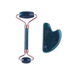 Buy cheap Anti Aging Face Jade Roller Set Rose Quartz Massage Roller from wholesalers