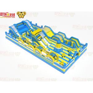 Buy cheap Big Circle Obstacles With Slides Inflatable jumping playground from wholesalers