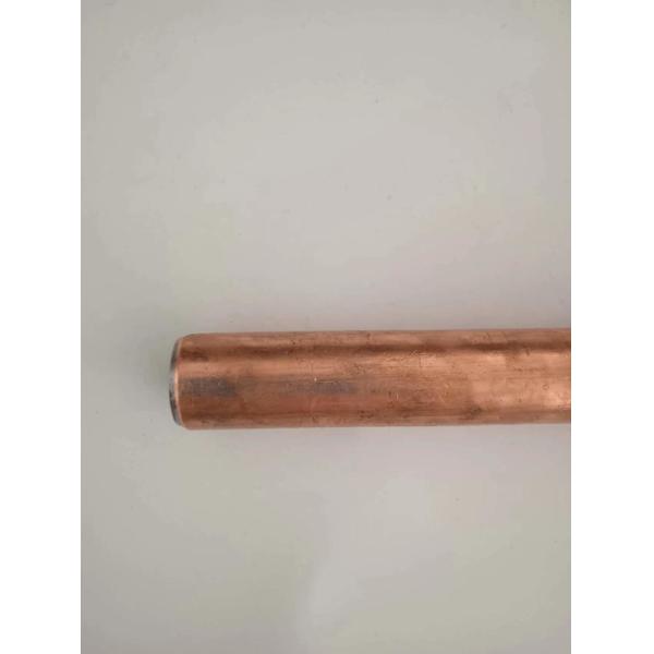 Earthing Copper Rod Electrode Earthing System One End Flat 16mm