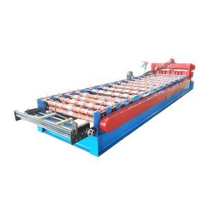 Fully Automatic Glazed Tile Hydraulic Cutting Roll Forming Machine With 5T