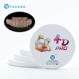 Yucera Cheap Multilayer Zirconia Blocks B1/C2 Colors 4D Dental CAD/CAM