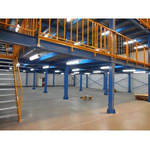 Steel Structure Mezzanine Floor, Professional Designing Storage Shelf /