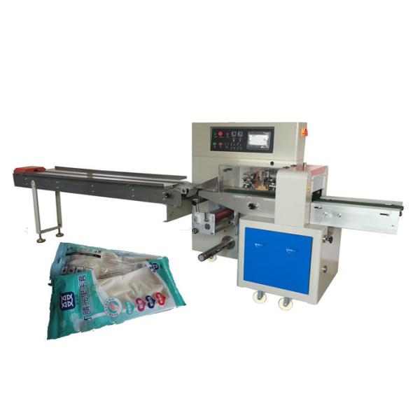 Quality Easily Use Flow Wrap Packing Machine For Disposable Protective Gloves for sale