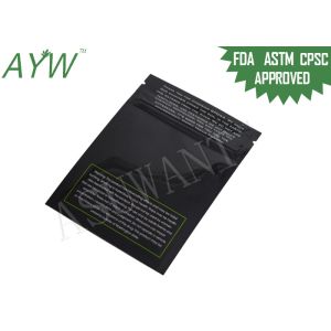 Buy cheap Resealable Smell Proof Zipper Bags Biodegradable For Marijuana Medication from wholesalers