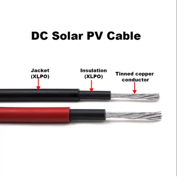 Quality Black / Red Solar Direct Current Cable For Extreme Temperature Conditions -40C To 90C for sale