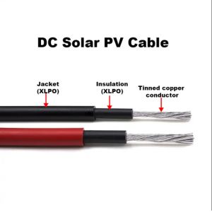 Buy cheap Black / Red Solar Direct Current Cable For Extreme Temperature Conditions -40C To 90C from wholesalers