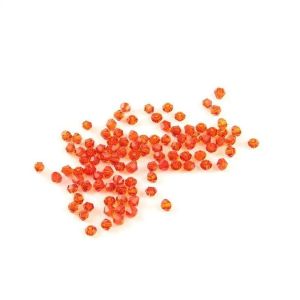 Gorgeous And Bright-colored Orange Red Crystal Bicone Beads Popular in Diverse