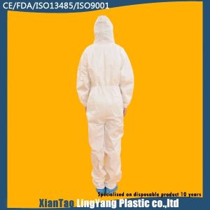 Buy cheap Latex Free Disposable Microporous Coverall , Disposable Protective Coveralls product