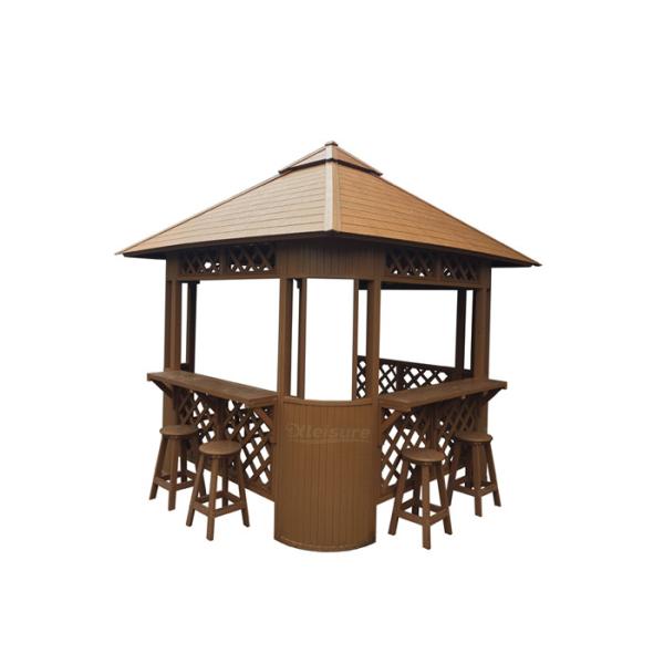 Quality Spa Gazebo With Chair In Black/Brown Color-Duty PS Materials Outdoor Garden for sale
