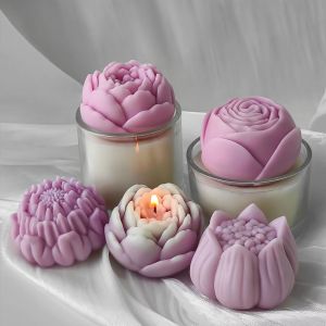 Buy cheap 2-Pack Peony Silicone Molds for Candles Soap Resin Christmas White from wholesalers
