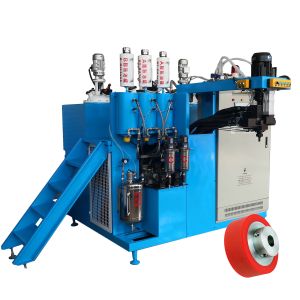 Buy cheap Forklift Omni Wheel 5000RPM Polyurethane Casting Machine from wholesalers