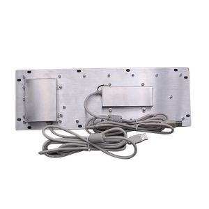 40counts/Mm IP65 SS304 Industrial Metal Keyboard With Trackball