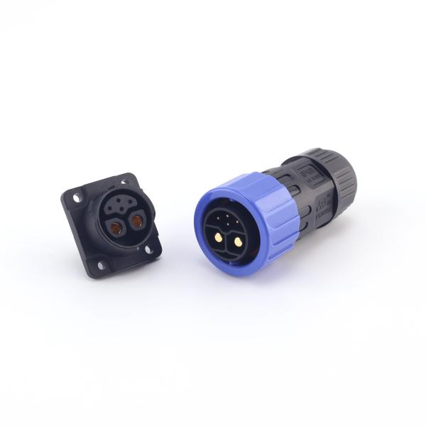 Customized IP67 Waterproof Plug, M23 Panel Mount Female Electric Self-locking