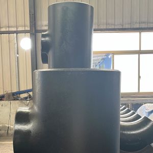 China ASME / ANSI B16.9 Mild Steel Tee Threaded Connection on sale
