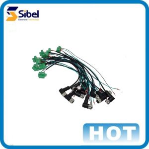 Buy cheap OEM/ODM Custom Quality Assured Waterproof M12 female 5pin 24AWG wiring harness with tube terminals from wholesalers
