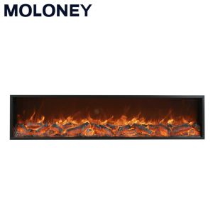 1.8m Built In Insert Firebox Wood Burning Electric Fireplace