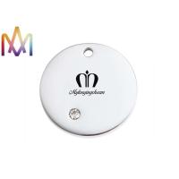 Buy cheap 18mm Diameter Round Disc Charm With Diamond product