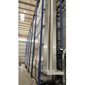 Buy cheap Turkey LPG Heating System Surface Treatment Equipment Aluminium Profiles Scheme Vertical Powder Coating Line from wholesalers