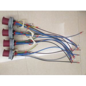 415V IP67 Watertight Thermoplastic Industrial Plug Sockets Panel Mounted